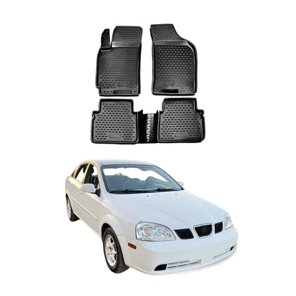 2004-2010 Suzuki Forenza Floor Mats Liners Full Set All Weather Black