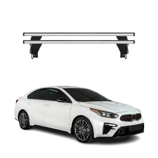 2019-2024 Kia Forte Sedan Roof Rack Cross Bars Silver