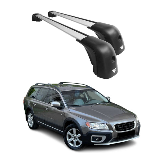 2008-2016 Volvo XC70 Roof Racks Cross Bars Silver