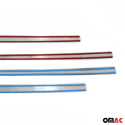 2017-2022 Kia Sportage Side Door Molding Trim Skirt Garnish Stainless Steel Silver 4Pcs