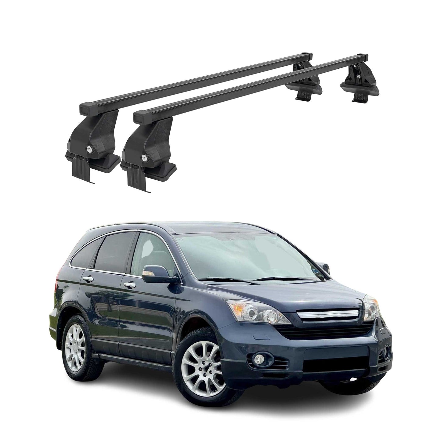 2007-2011 Honda CR-V Roof Rack Cross Bars Black