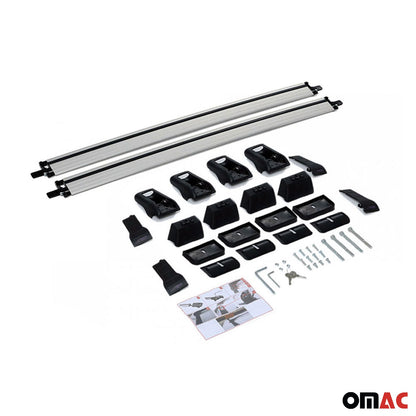OMAC Roof Rack Cross Bars Carrier Alu for BMW 3 Series F30 Sedan 2012-2019 Silver 2x '1204926