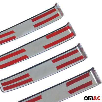 OMAC Car Door Handle Cover Protector for RAM ProMaster 2014-2024 ABS Chrome Silver 4x U005877