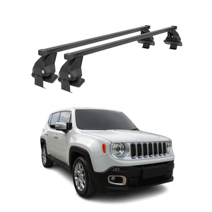 2015-2023 Jeep Renegade Roof Rack Cross Bars Black