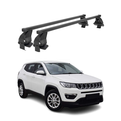 2017-2025 Jeep Compass Roof Rack Cross Bars Black