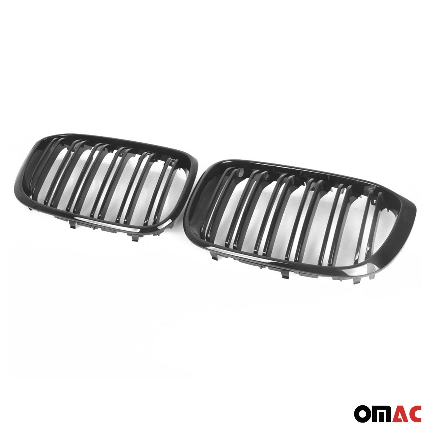 OMAC For BMW X3 G01 X4 G02 2018-2021 PRE-FL Front Kidney Grille M Style Gloss Black 1230P081MPB