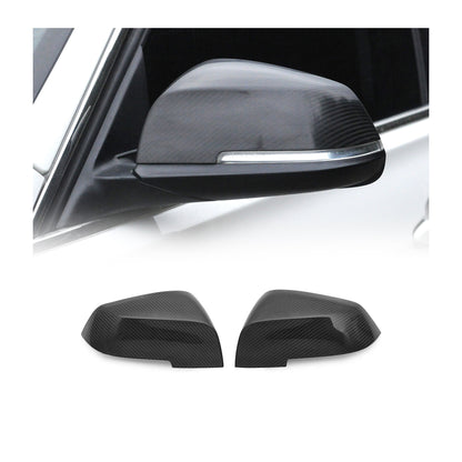 2014-2021 BMW i3 Side Mirror Cover Caps Carbon Fiber Black 2Pcs