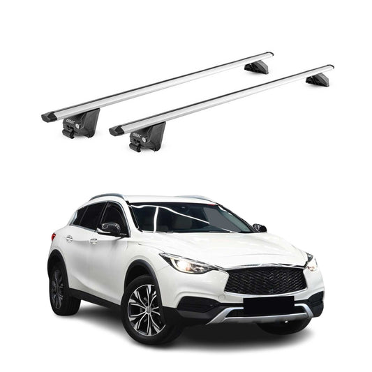 2017-2019 Infiniti QX30 Roof Rack Cross Bars Silver
