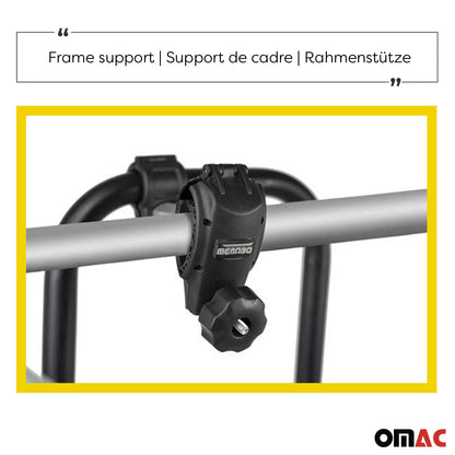 OMAC Alu 2 Bike Rack Carrier Hitch Mount for Audi A6 Coupe 2005-2018 Black Gray A054098