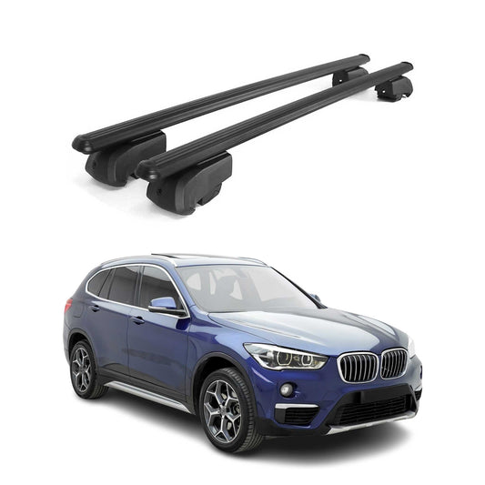 2016-2022 BMW X1 F48 Roof Rack Cross Bars Silver Luggage Carrier 2 Pcs