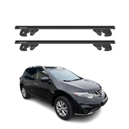 2009-2014 Nissan Murano Roof Rack Cross Bars Black