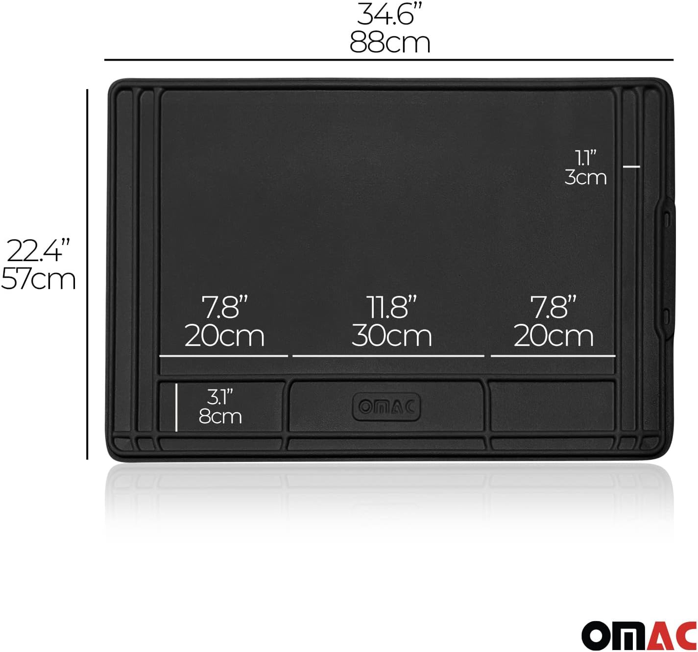 High Quality Kitchen Under Sink Cabinet Protection Mat Waterproof Raised Edge