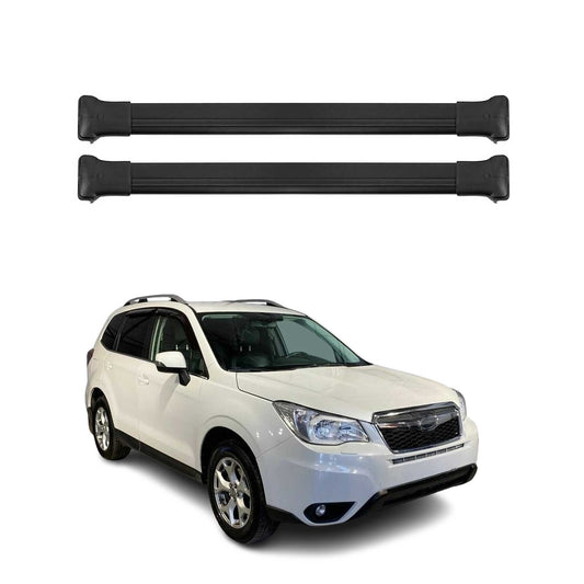 2014-2018 Subaru Forester IV Roof Rack Cross Bars Black