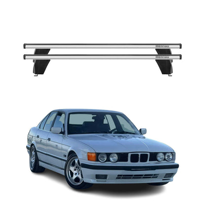 1997-2003 BMW 5 Series E39 Sedan Roof Rack Cross Bars Silver