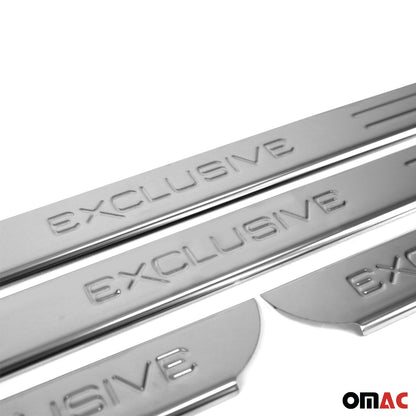 2006-2012 Toyota RAV4 Door Sill Scuff Plate Scratch Exclusive Stainless Steel 4x
