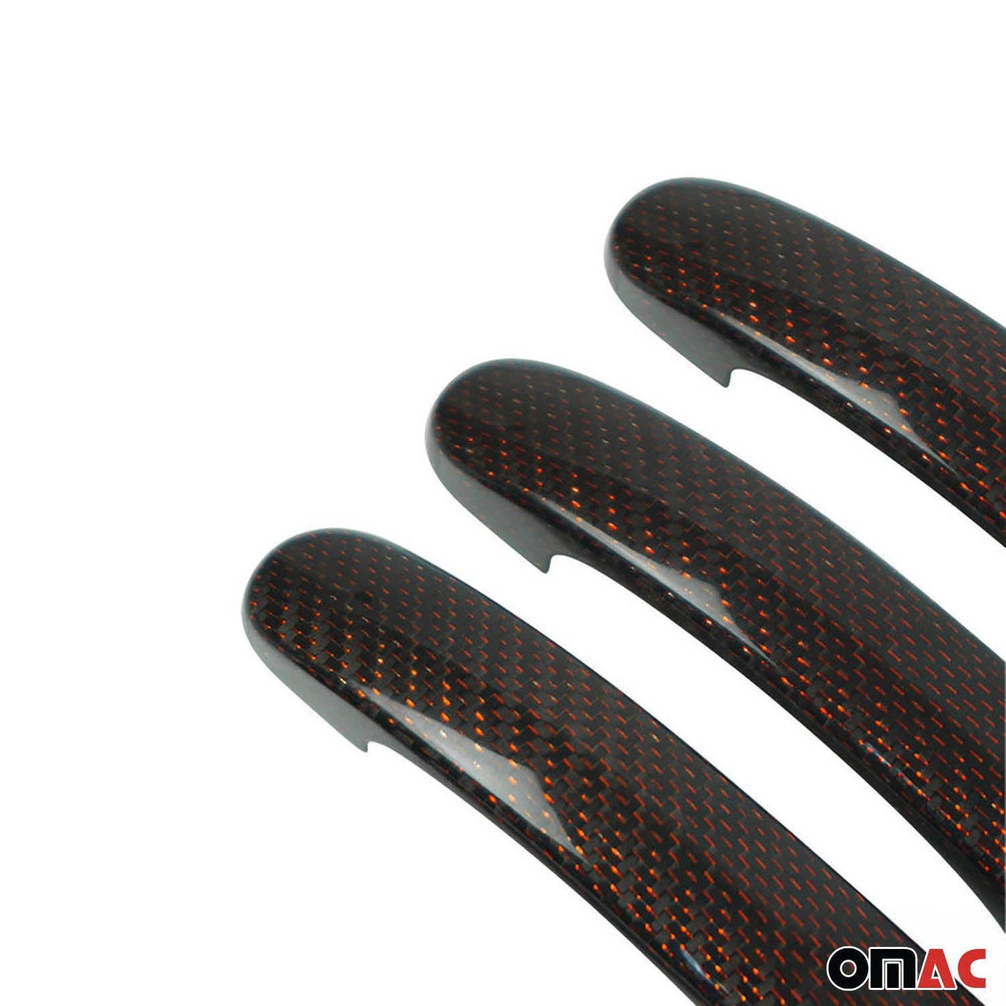 OMAC Door Handle Cover Protector for VW T5 T6 Transporter 2003-2021 Carbon Red 6Pcs 7522041CR