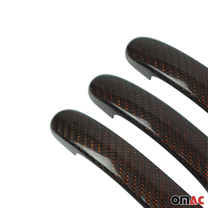 OMAC Door Handle Cover Protector for VW T5 T6 Transporter 2003-2021 Carbon Red 6Pcs 7522041CR