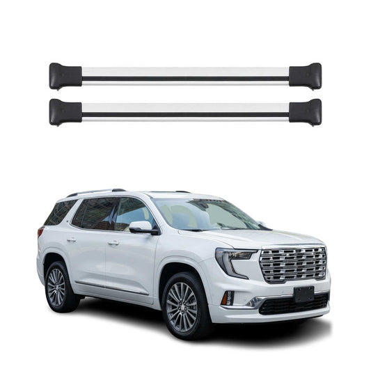 2024-2026 GMC Acadia Roof Rack Cross Bars Luggage Carrier Gray 2Pcs