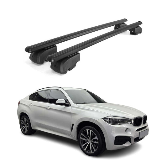 2015-2019 BMW X6 F16 F86 Roof Rack Cross Bars Black Luggage Carrier 2 Pcs