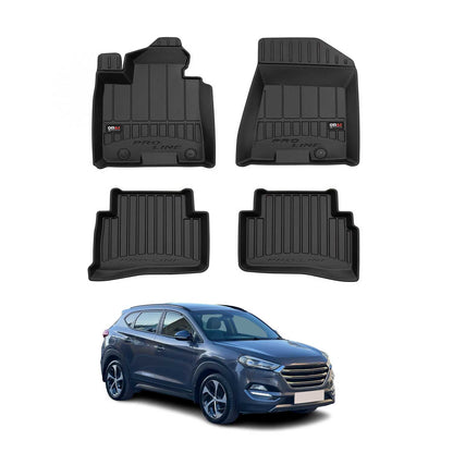 2016-2021 Hyundai Tucson Premium Floor Mats Liners Full Set All Weather Heavy Duty