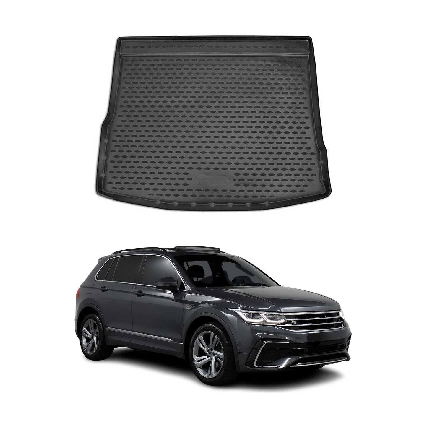 2018-2024 VW Tiguan Cargo Liner Trunk Mat All Weather Black