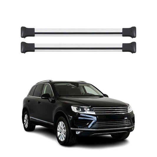2011-2018 VW Touareg Roof Rack Cross Bars Silver
