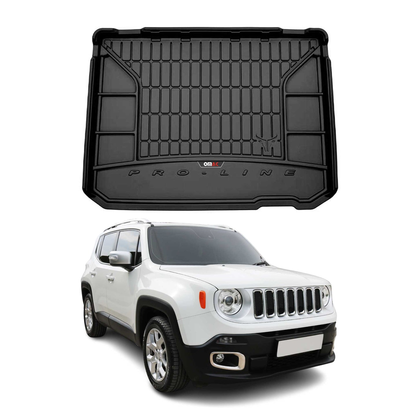 2015-2023 Jeep Renegade Premium Cargo Liner Trunk Mat All Weather Heavy Duty Upper Trunk