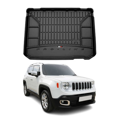 2015-2023 Jeep Renegade Premium Cargo Liner Trunk Mat All Weather Heavy Duty Upper Trunk