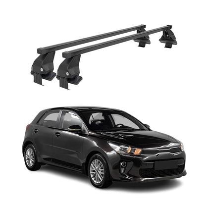 2018-2023 Kia Rio Hatchback Roof Rack Cross Bars Black