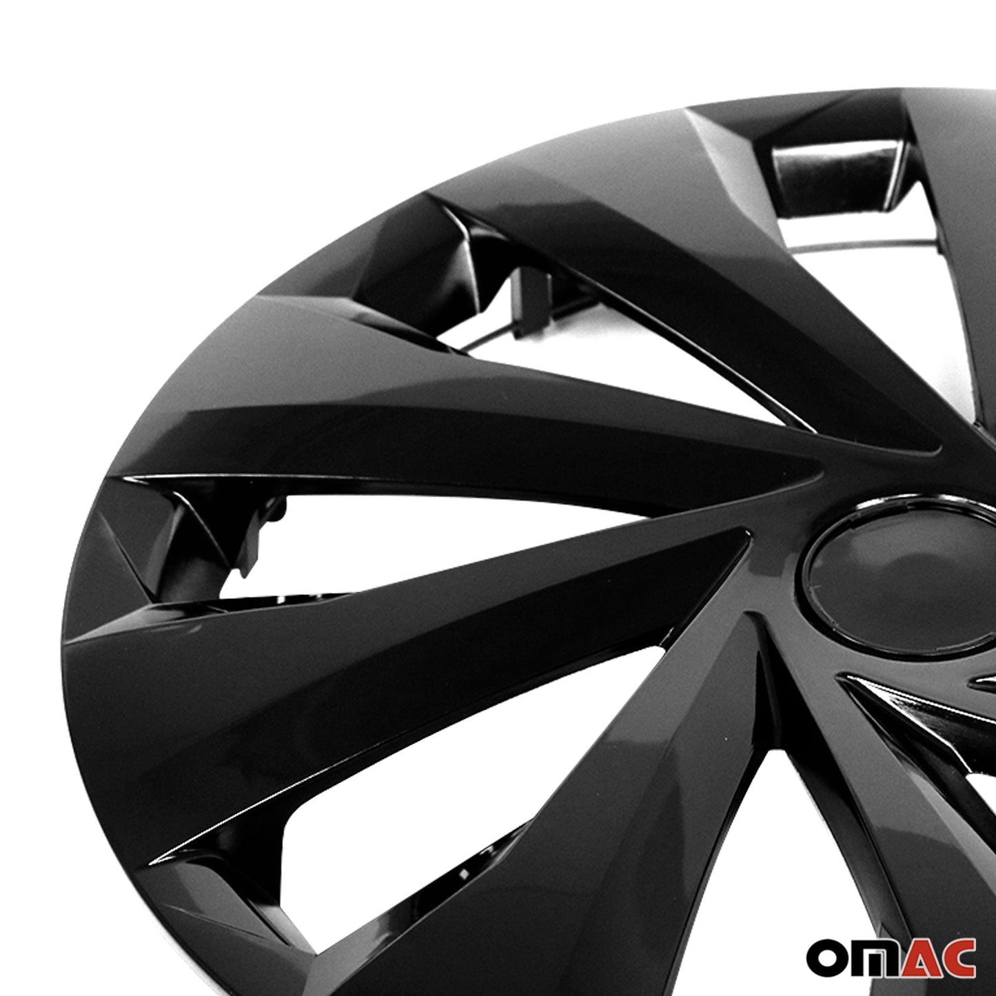 OMAC 15 Inch Wheel Rim Covers Hubcaps for Subaru Black Gloss G002475