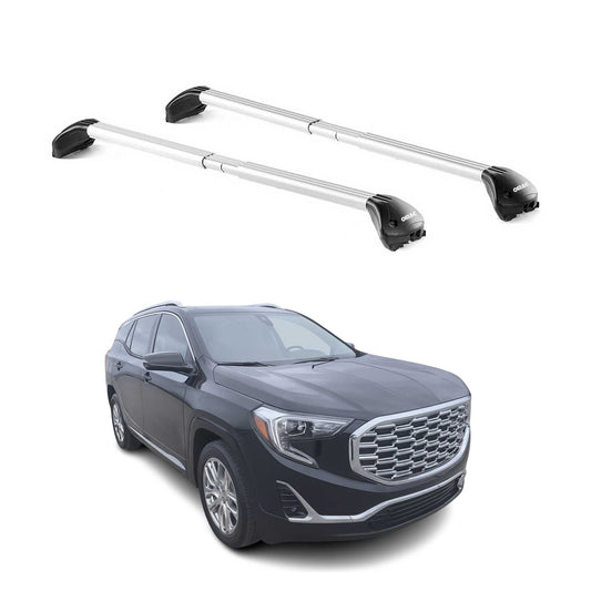 2025-2026 GMC Terrain Roof Rack Cross Bars Luggage Carrier Alu Silver 2x