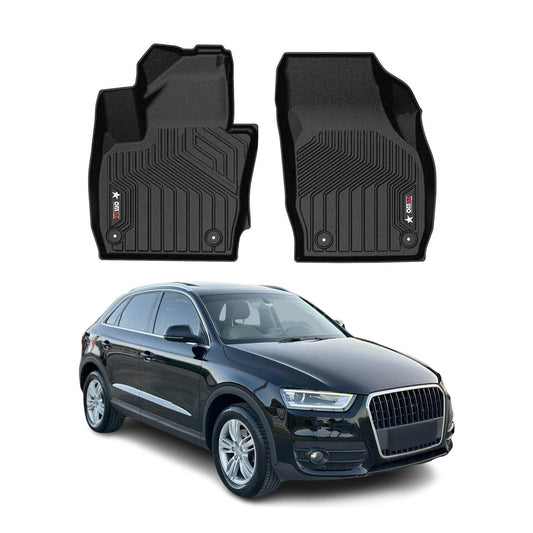 2013-2018 Audi Q3 Premium Floor Mats Liners First Row Front Black