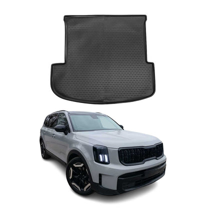 2020-2025 Kia Telluride Cargo Liner Trunk Mat All Weather 3rd Row Black