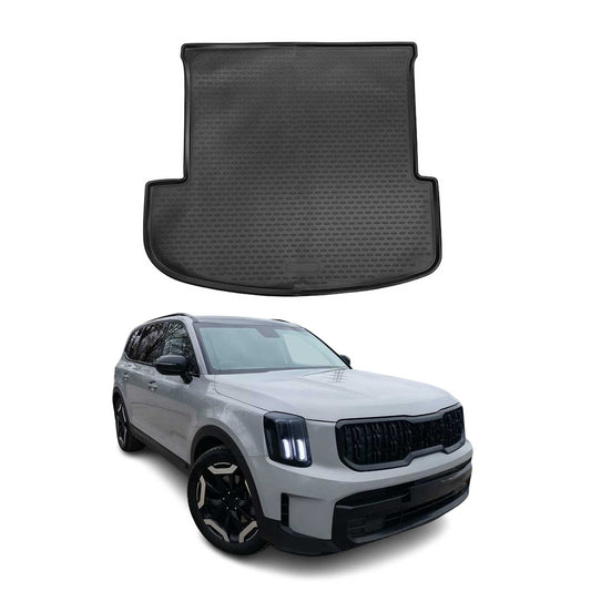 2020-2025 Kia Telluride Cargo Liner Trunk Mat All Weather 3rd Row Black