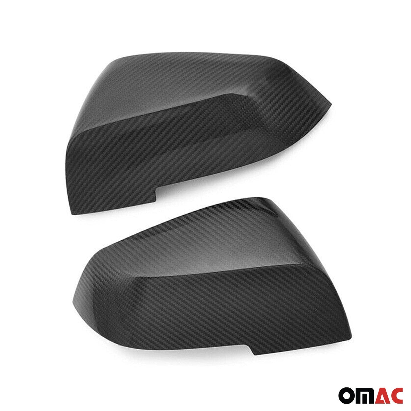 OMAC Fits BMW i3 Series i01 2013-2021 Genuine Carbon Fiber Side Mirror Cover Cap 2Pcs U003399