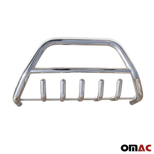 OMAC Bull Bar Push Front Bumper Grille for Kia Sportage 2011-2016 Silver 1 Pc 4016OK101