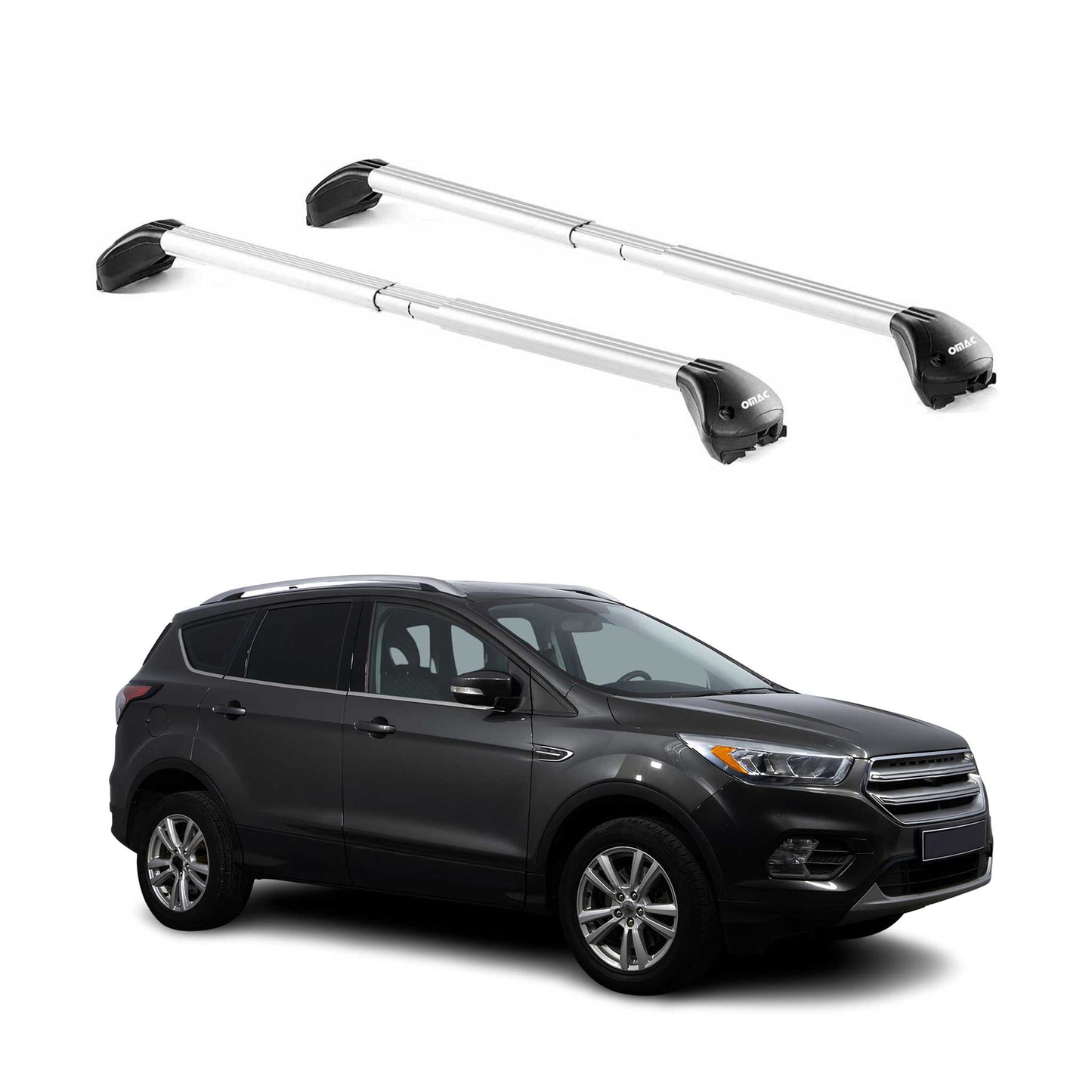 2013-2019 Ford Escape Roof Rack Cross Bars Silver