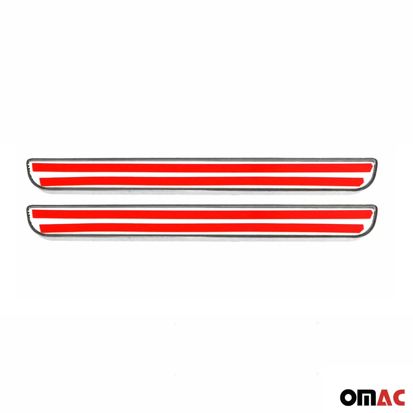 OMAC Door Sill Scuff Plate Illuminated for Ford Ranger Exclusive Steel Carbon Foiled 9696092CFE