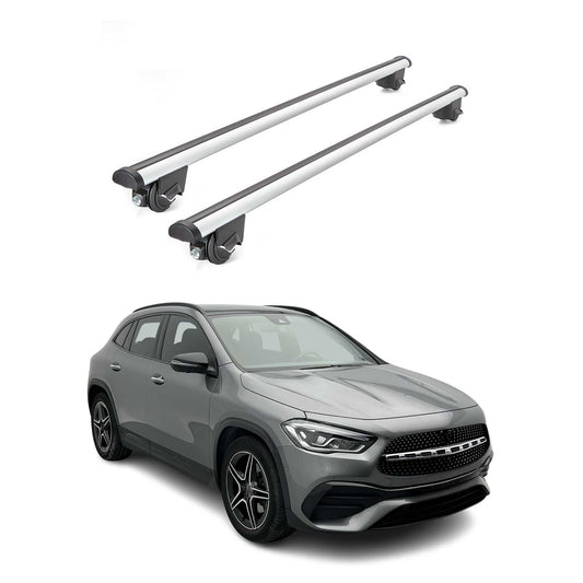 2020-2026 Mercedes GLA (H247) Roof Rack Cross Bars Luggage 220 Lbs Gray 2 Pcs