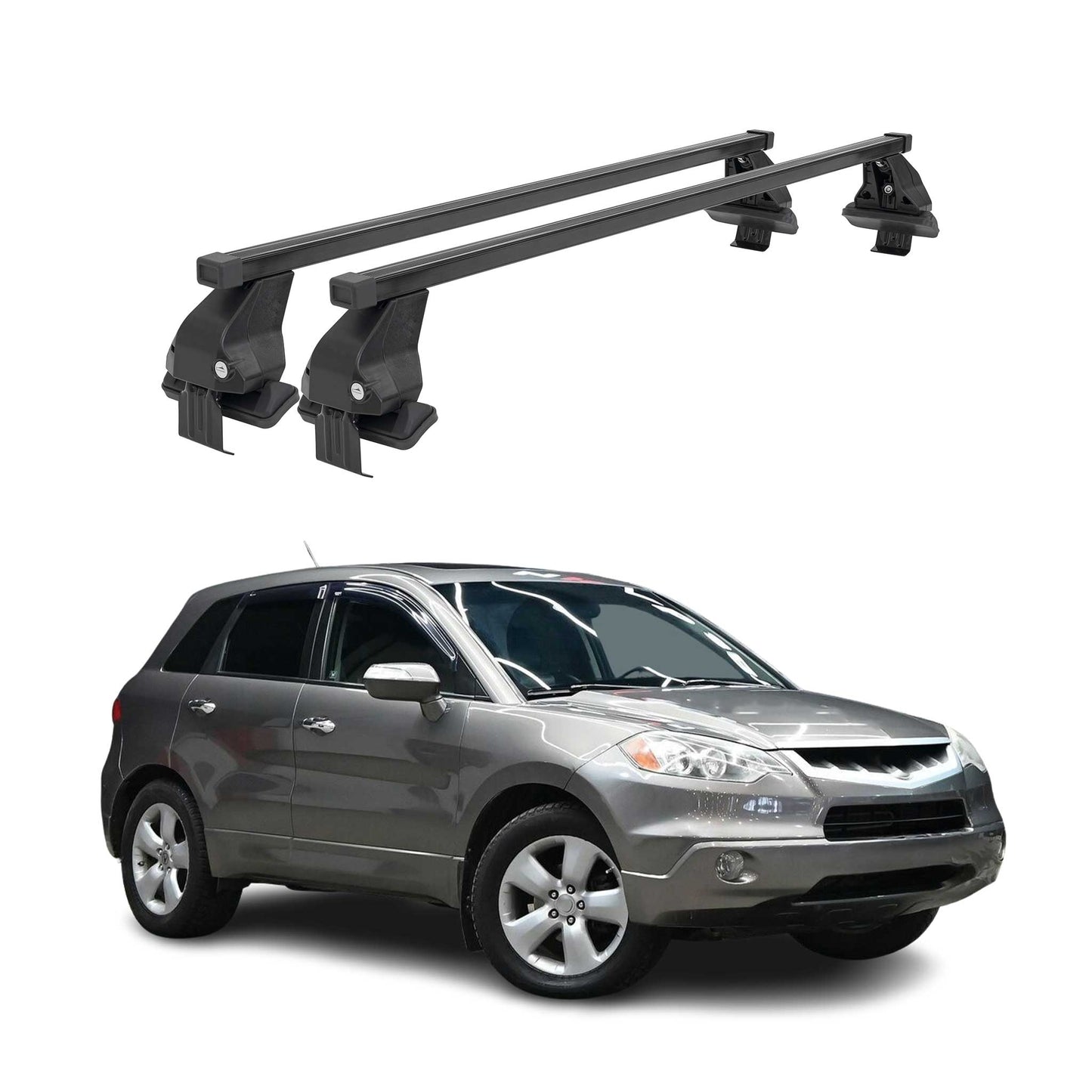 2007-2012 Acura RDX Roof Rack Cross Bars Black