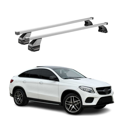 2016-2019 Mercedes GLE Class Coupe C292 Roof Rack Cross Bars Silver