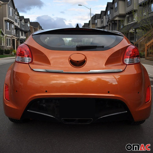 2012-2017 Hyundai Veloster Rear Trunk Lid Molding Trim Stainless Steel Silver