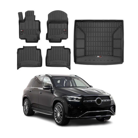 2020-2026 Mercedes GLE Class W167 Premium Floor Mats & Cargo Liner Full Set All Weather Heavy Duty