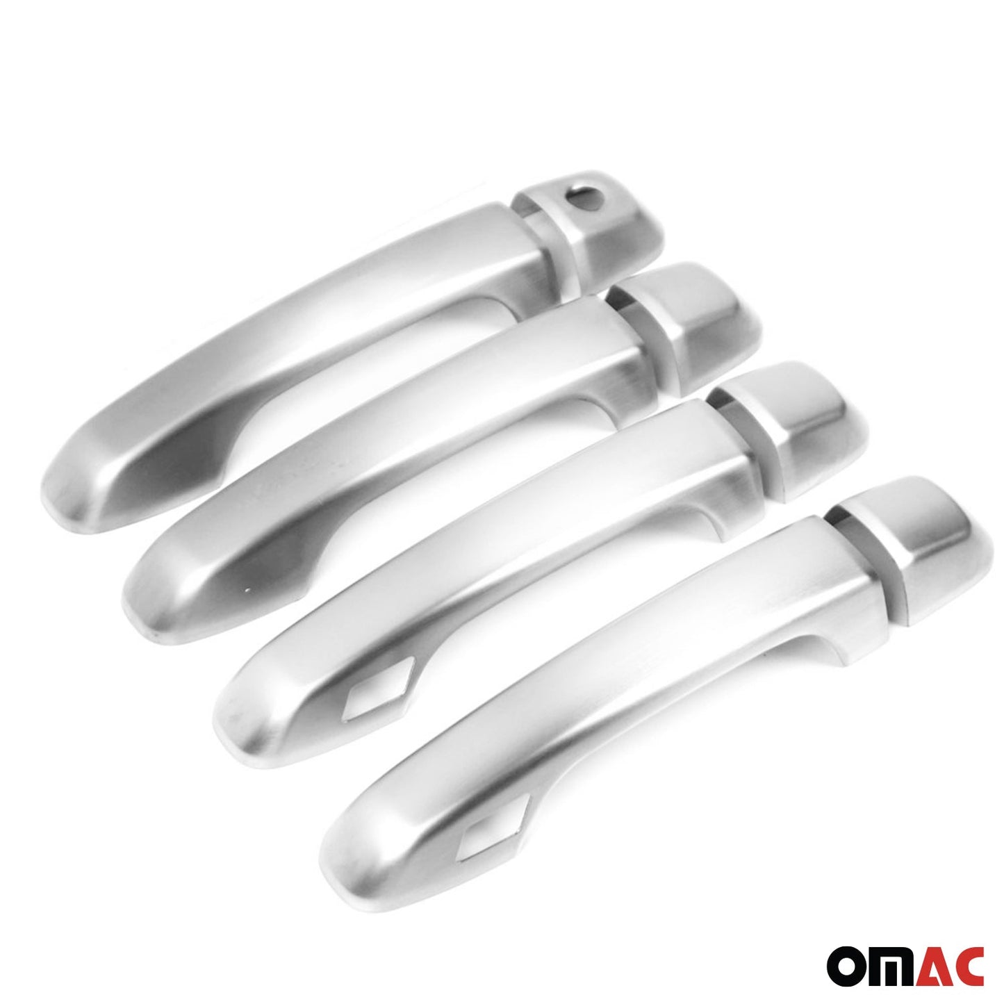 OMAC Car Door Handle Cover Protector for Lexus GX 460 2010-2023 Brushed Steel Chrome 7013041T