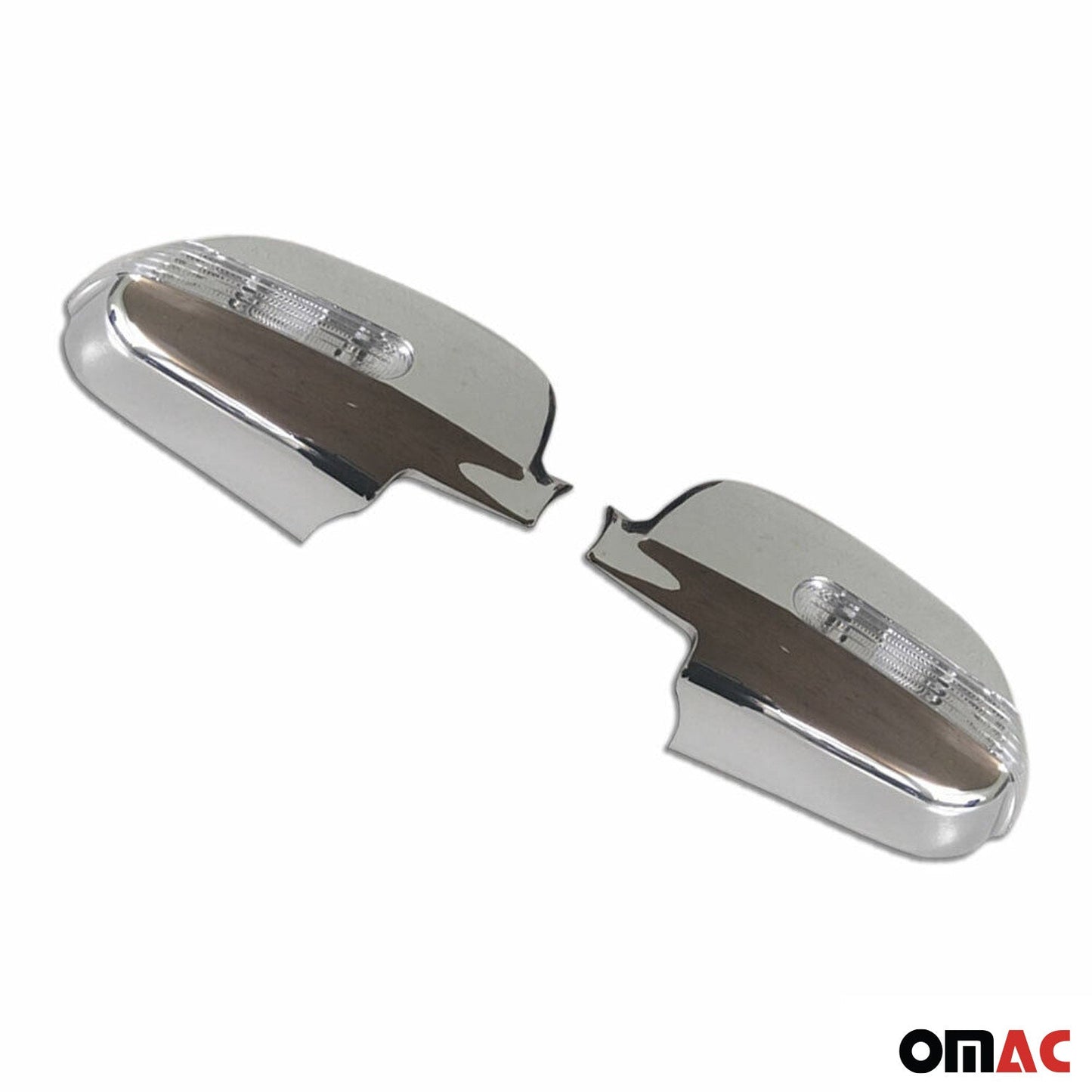 OMAC Side Mirror Cover Caps Fits Chevrolet Lacetti 2004-2013 Chrome Silver 2 Pcs LC-LH03L