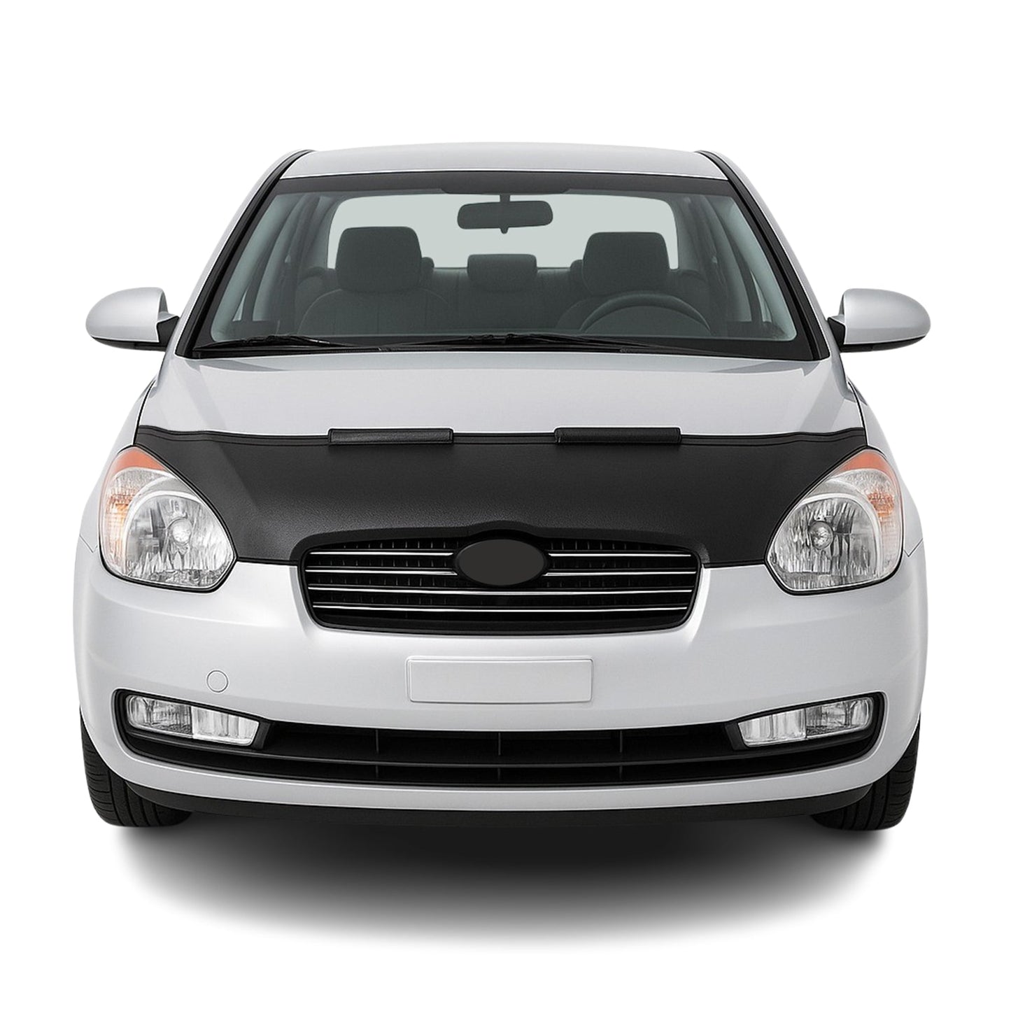 2005-2011 Hyundai Accent Era Car Bonnet Mask Hood Bra Black 1 Pc