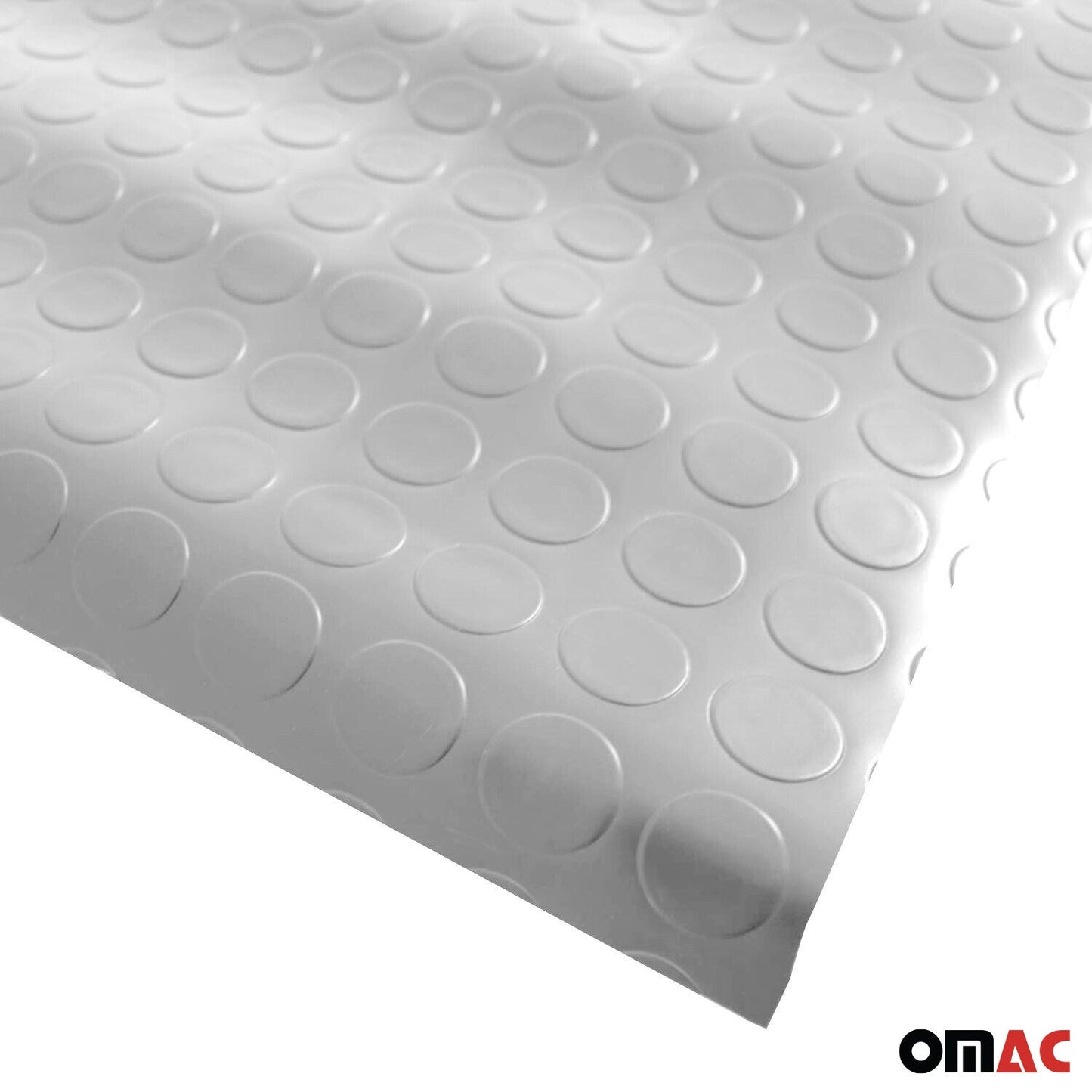OMAC Rubber Truck Bed Liner Trunk Mat Floor Liner 118x79 inch Peny Style Grey U019128