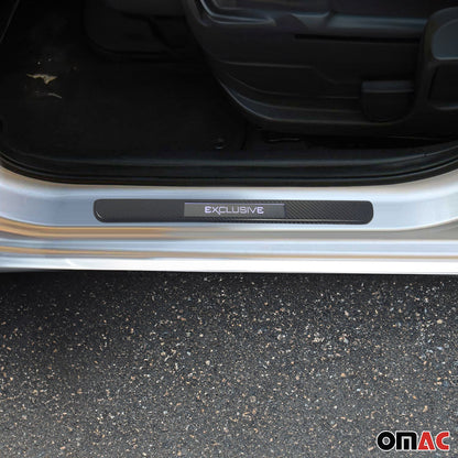 OMAC Genuine Carbon Illuminated LED Door Sill Cover Scuff Plate Exclusive 2 Pcs 9696090CE