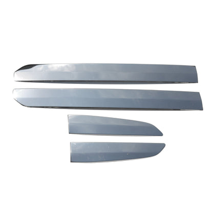 OMAC Side Door Molding Trim Skirt Garnish for Ford Courier 2014-2023 Steel Silver 4x 2625131