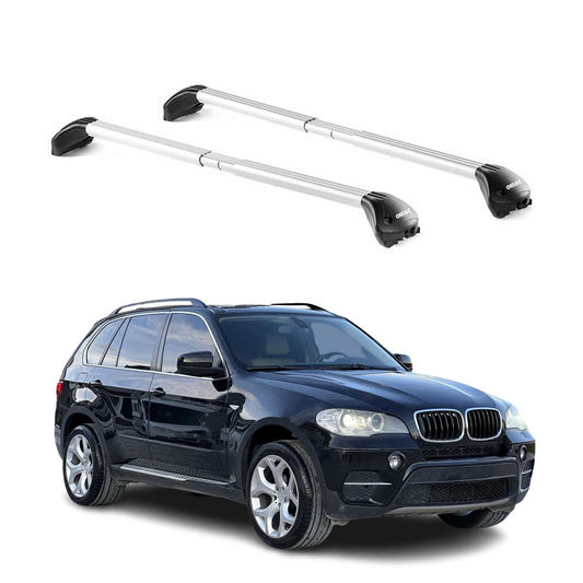 2000-2013 BMW X5 E53 E70 Roof Rack Cross Bars Silver